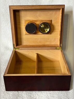 Thompson Gold Plaque on Deep Red Wood Accent